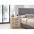 Sandle Wood Contemporary Nightstand-47210071