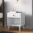 Vansant 1 - Drawer Nightstand with Drawer and Open Compartment, Solid Wood Legs-1042174660