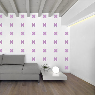 Décalcomanie murale à motifs croisés suisses