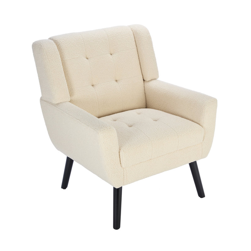 Chaise de chambre à coucher avec pattes noires pour l'intérieur et la maison