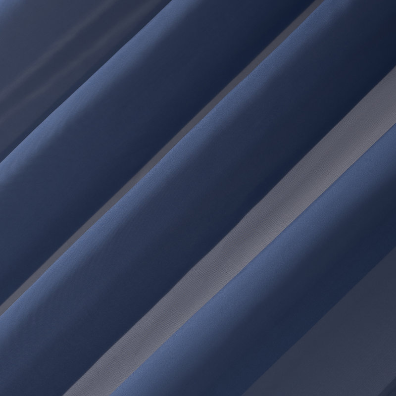 Caspian Voile Sheer Grommet Curtain Panel, 59" W x 63" L, Royal Blue