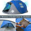 Tente Ayamaya Pop Up avec vestibule pour 4 à 6 personnes - Tente de camping familiale imperméable double couche facile à installer pour 2 à 6 personnes - Tentes de ventilation en filet-101970155