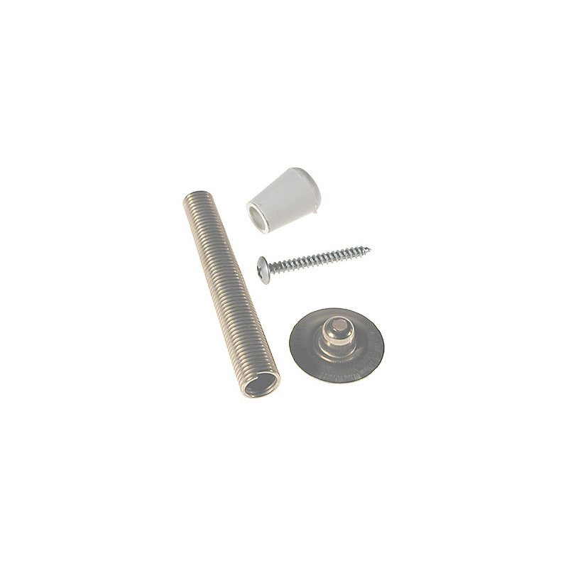 Ives Steel Baseboard Stop, Bright Brass