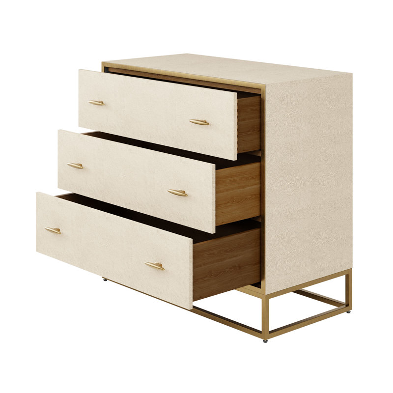 Heredia 90cm W 3 - Drawer Chest of Drawers