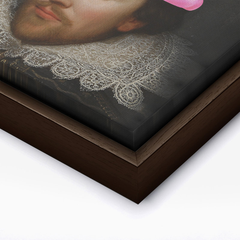 Oreilles de lapin Shakespeare, Canvas, 16"H x 20"W, Brown Framed