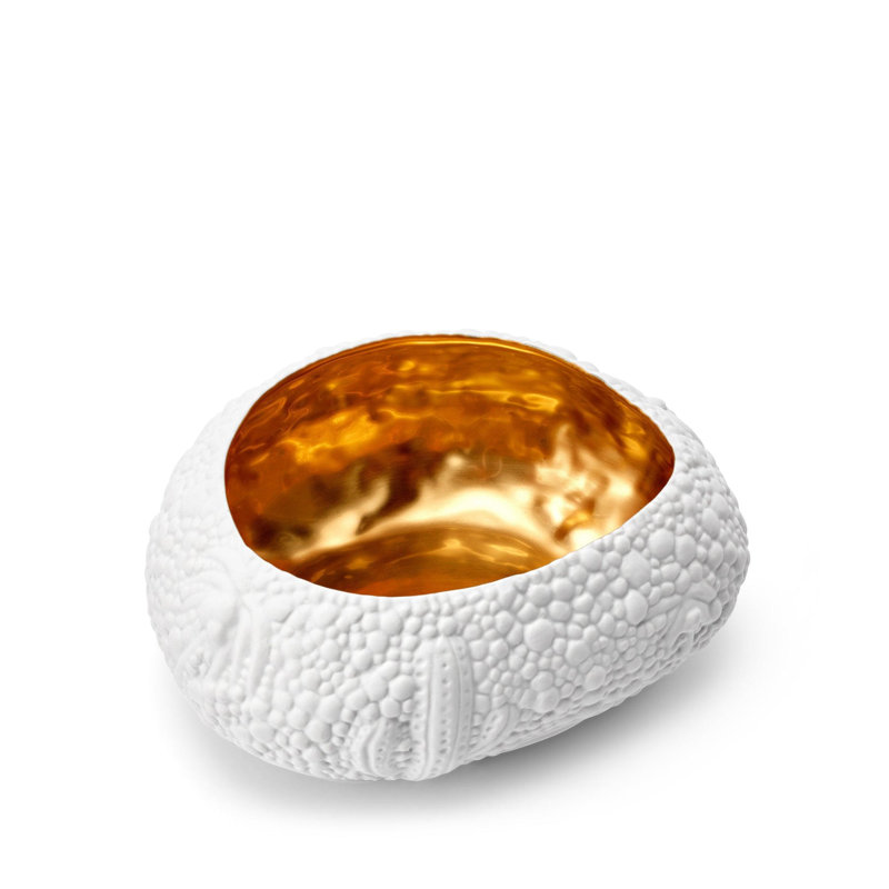 Haas Brothers Handmade 24k Gold Plated Dessert Bowl