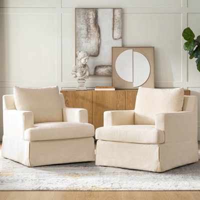 Chaise berçante pivotante à housse Germa