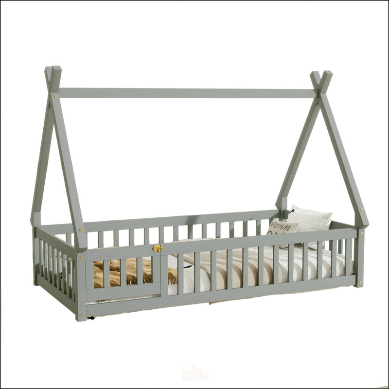 Lit simple en forme de tente, Grey