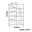 Bibliothèque en bois massif pur