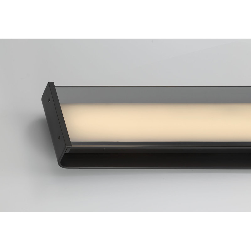 Dulton, extérieur, 42 po, noir mat, verre fumé, 42"