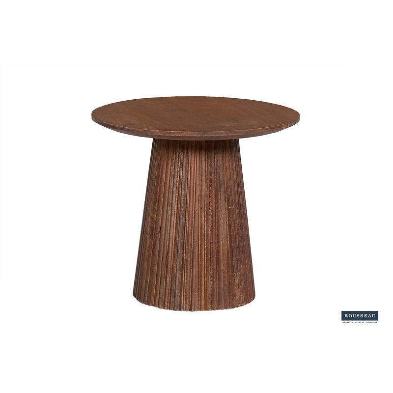 Miguel Solid Wood Coffee Table, 46 cm x 50 cm x 50 cm, Light Brown