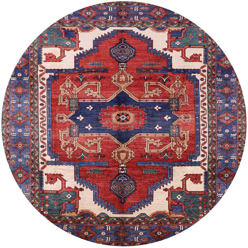 Oriental Indoor Rug, Round 4'