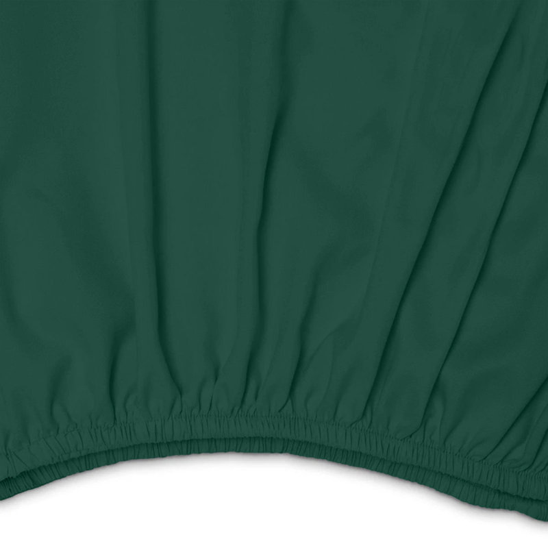 Microfiber Brushed Fitted Sheet, Emerald, Double (4'6)
