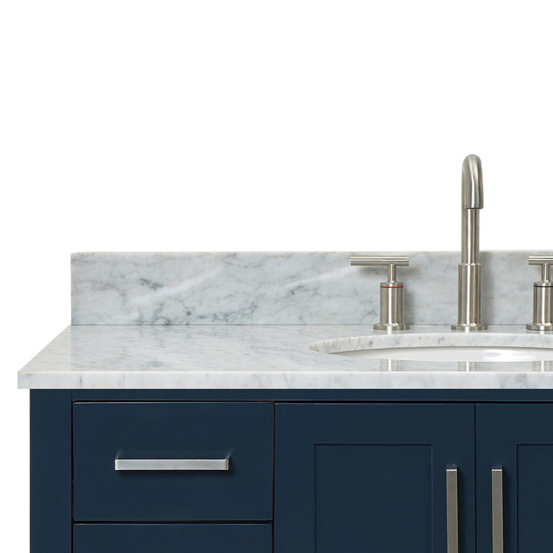 Magnolia Bath Vanity Rectangular Basin S061SCW2R, Oval, Midnight Blue, 43"