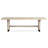 Trestle Dining Table With 4 Upholstered Side Chairs And 2 Host Chairs-1461424620