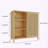 Single-Door Storage Shelf with Open Shelves