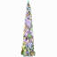 Arbre de Noël artificiel de 7 pi avec 7 536 branches, 350 lumières DEL blanches ou colorées, forme Downswept-531755769