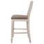 Chaise à hauteur de comptoir Nutmeg et crème rustique (ensemble de 2)