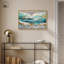 "Golden Tides", impression sur toile encadrée bleue et dorée par Art Remedy, cadre doré, 30 x 20-135655524-135655509