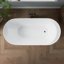 Baignoire de trempage autoportante en acrylique 67 po