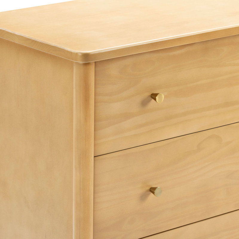 Commode en bois massif 6 tiroirs Harbor, Blond