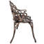 Banc d'extérieur en aluminium moulé Outopee