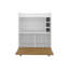Bar, 1 porte, 4 tablettes