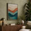 Layered Earth and Water Abstract 1 Piece Wrapped Canvas Wall Art-1256524698-1256524692