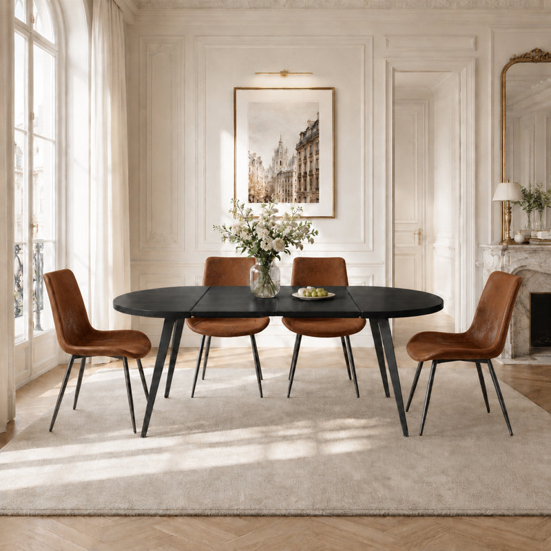 Table et chaises pliantes, Noir, Gris, Noir