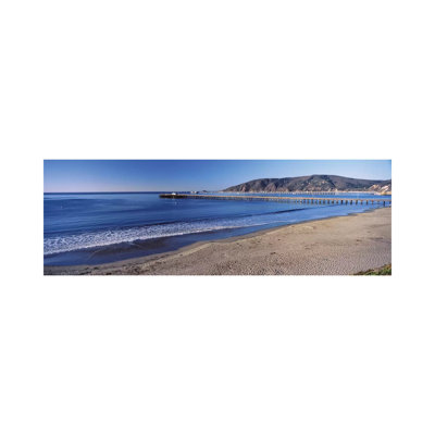 Avila Beach Pier, San Luis Obispo County, California, USA by Panoramic Images - Wrapped Canvas Panoramic Gallery-Wrapped Canvas Giclée