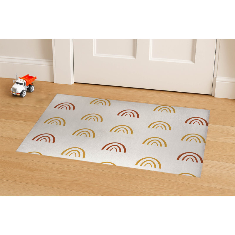 Paillasson d'intérieur Plain Bows, Doré / orange, L 36 po x L 24 po