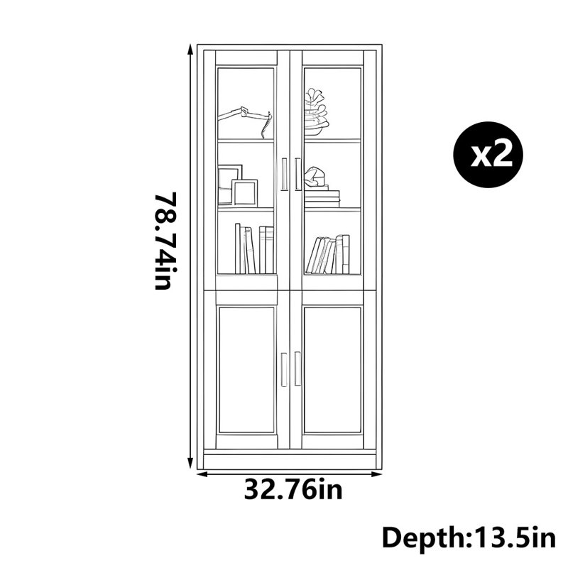Modern simple classic bookcase