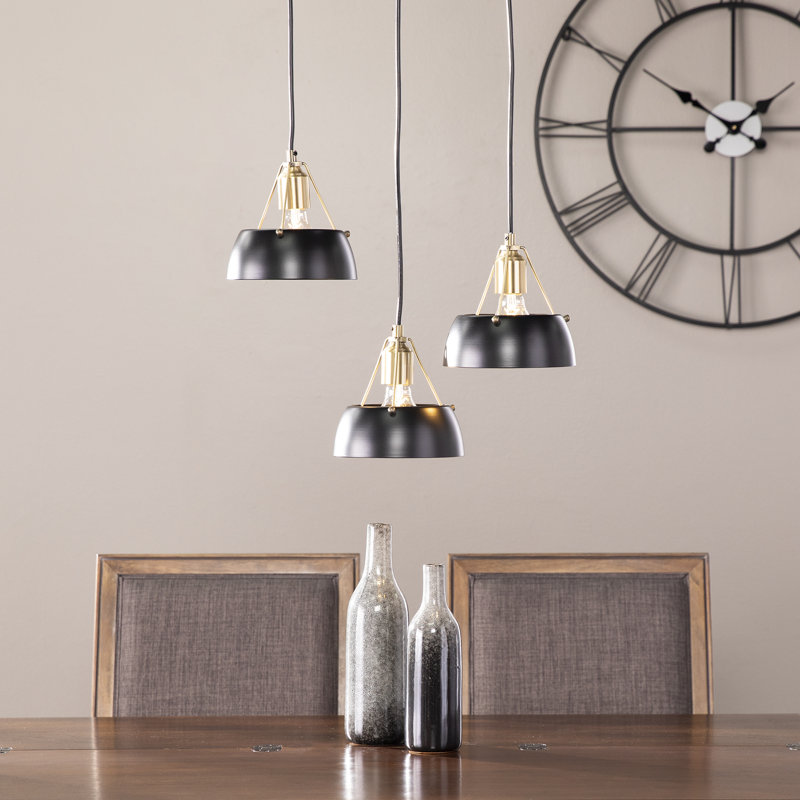 3 - Light Cluster Pendant, Black