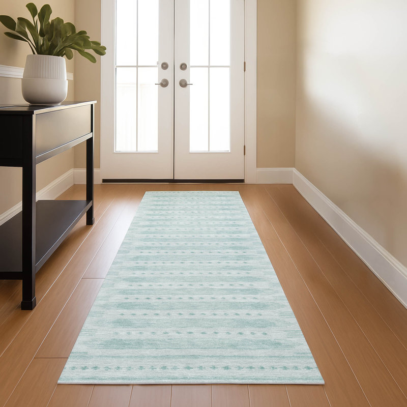 Premium Machine Washable Ashlynn Border Rug, Runner 2'3" x 7'6"