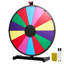 Roue de 24 pouces, roue de 14 fentes avec support, roulette de table Win Fortune avec effacement à sec et 2 marqueurs, 6 couleurs, assemblage facile, pour les événements de carnaval de fête