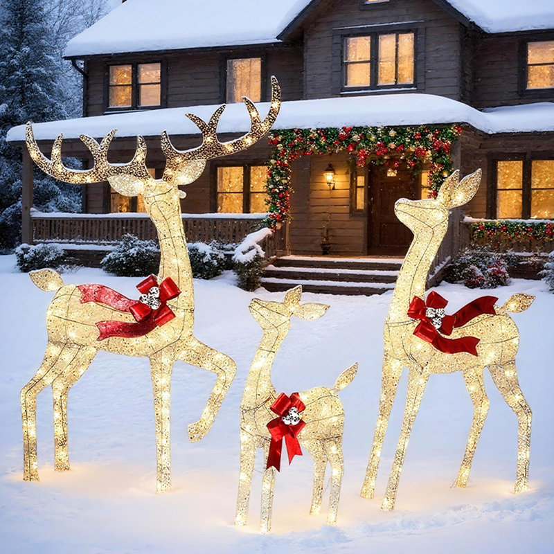Décoration de Noël en métal, Clair