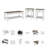 Shelvia Coffee Table With End Tables