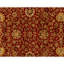 Hand Knotted Wool Oriental Area Rug in Red And Cream
