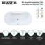 Kingston Brass Aqua Eden 55-Inch Acrylic Oval Double Ended Freestanding Tub With Drain-104561613