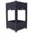 Planter Raised Beds - Elevated Planter Garden Box with Drainage Plug Raised Garden Beds for Vegetable/Flower/Herb Outdoor Standing Planter Beds Gardening Kit,Black,15.7"x15.7"x27.7"