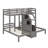 Twin Over Twin & Twin Bunk Bed With Drawer