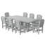 Ensemble de salle à manger 9 pièces 44 po x 94 po Heritage-109787829-125118831