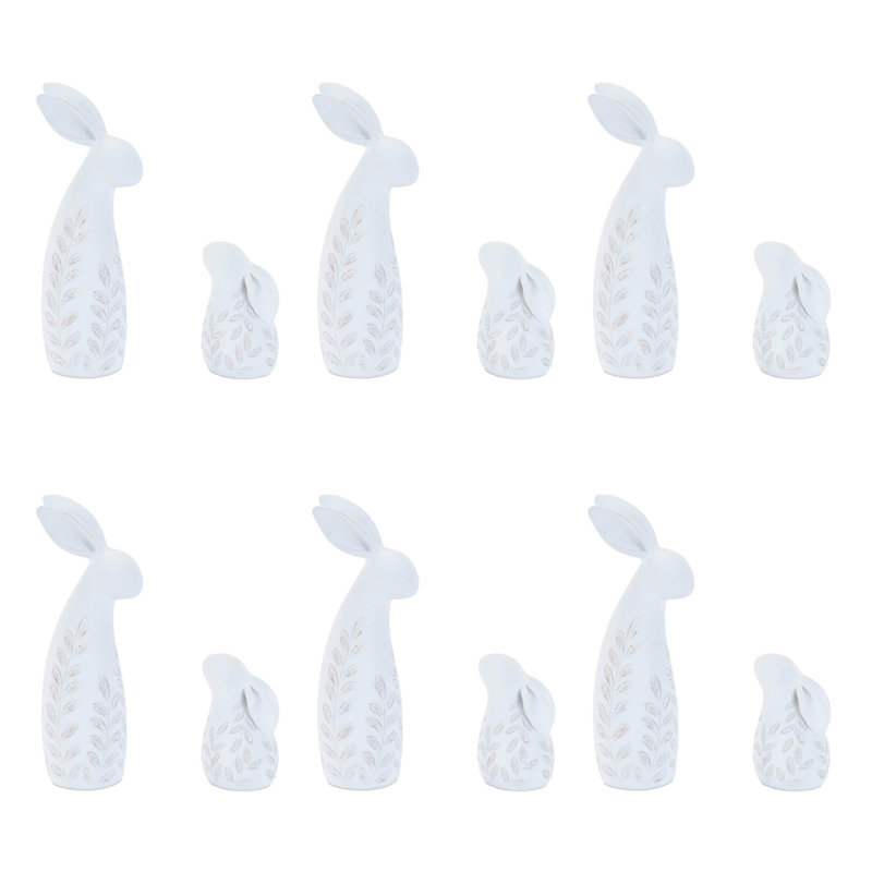  Etched Bunny Figurine (Set of 12)