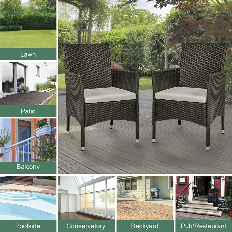 Laplante Wicker Outdoor Lounge Chair