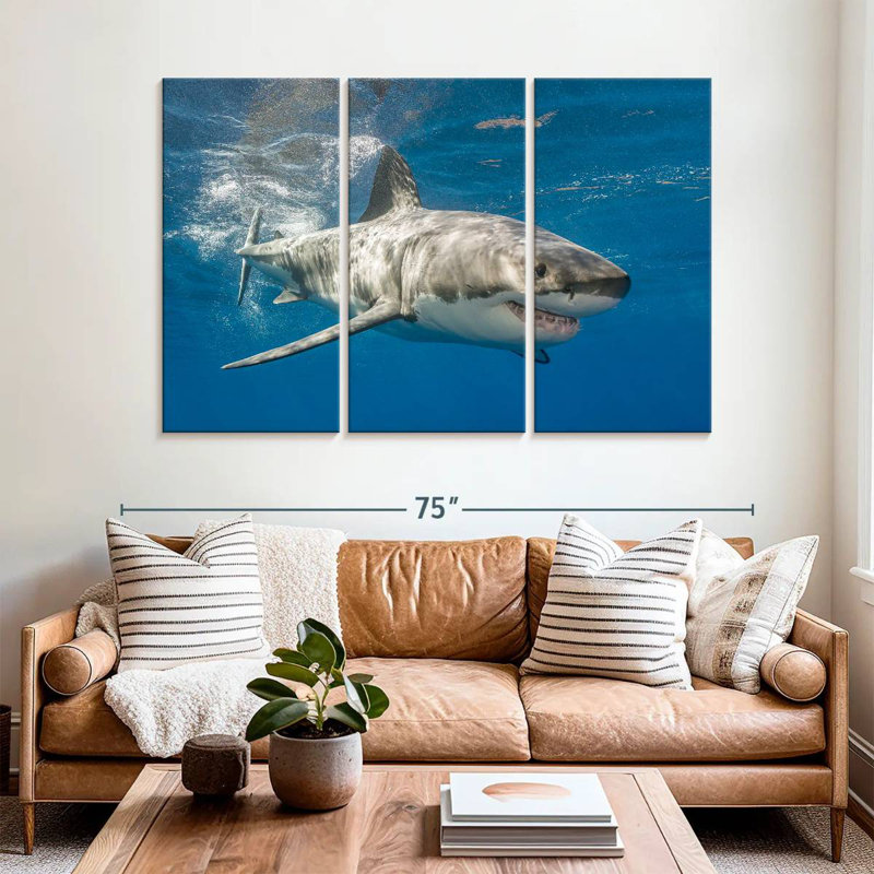Shark, 42" H x 65" W