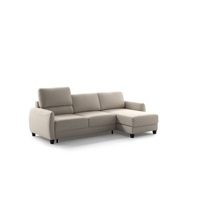 Delta Full XL Sectional (Reversible Chaise + Loveseat Sleeper) Cloud 02 - 104/9 Smoked Birch