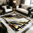 Modern marble patterned rugs are available in various sizes, suitable for use as large rugs in living rooms, bedside rugs in bedrooms, and decorative pieces for entryways/studies, adapting to multiple scenarios.-1358258489