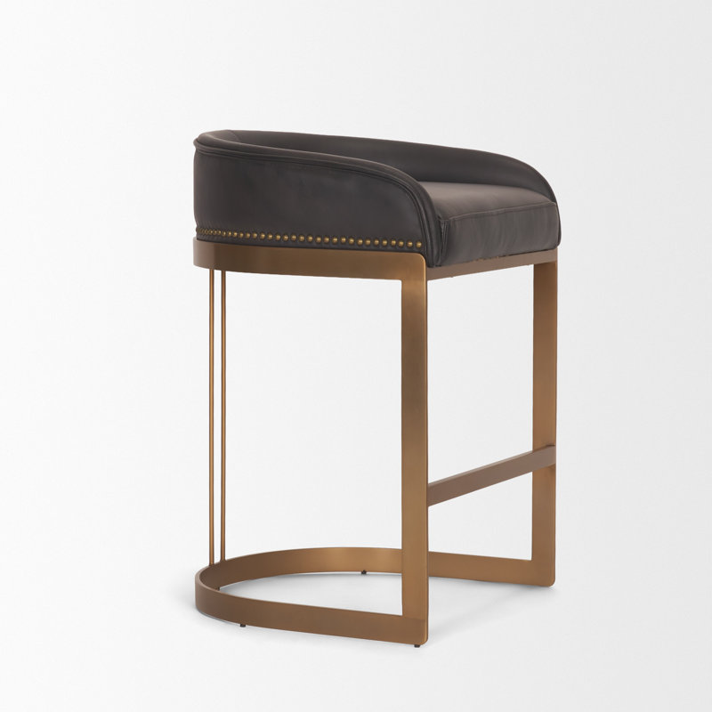 Tabouret de bar et de comptoir Bradley, Brun, Tabouret de comptoir (assise de 24,75 po de hauteu