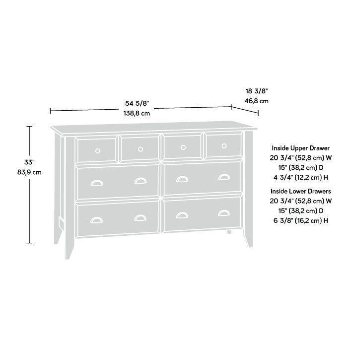 Commode Damian Jw, Blanc / argenté