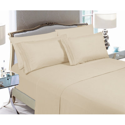 Microfiber Sheet Set with Deep Pocket Fitted Sheet
